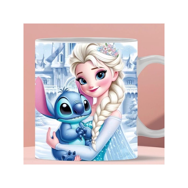 Mug - Stitch + Elsa